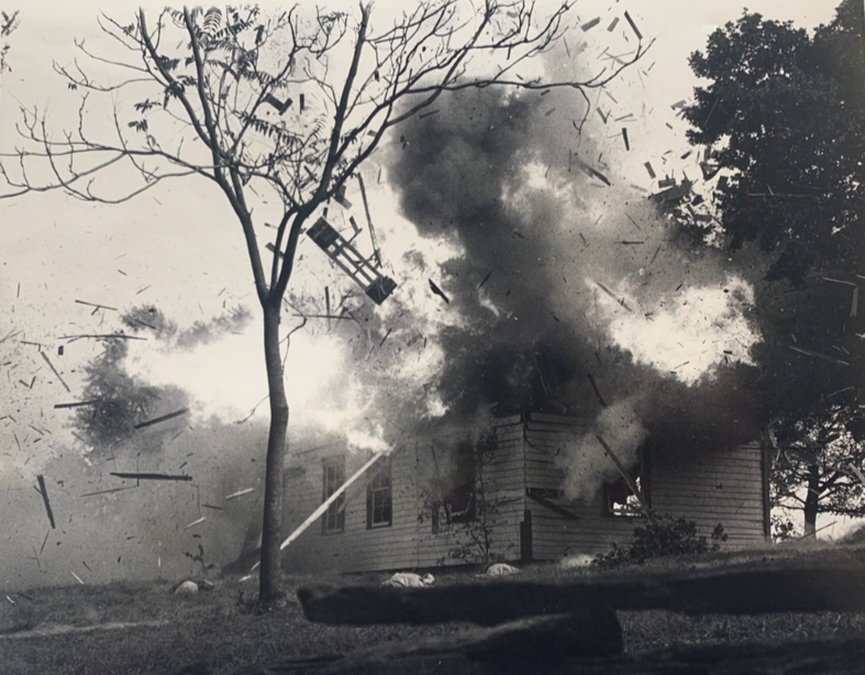 Blue and Gray after the explosion